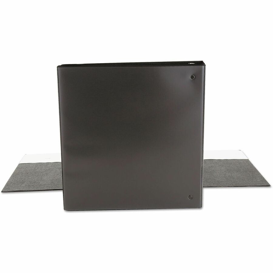 Economy Round Ring View Binder, 3 Rings, 1.5" Capacity, 11 x 8.5, Black