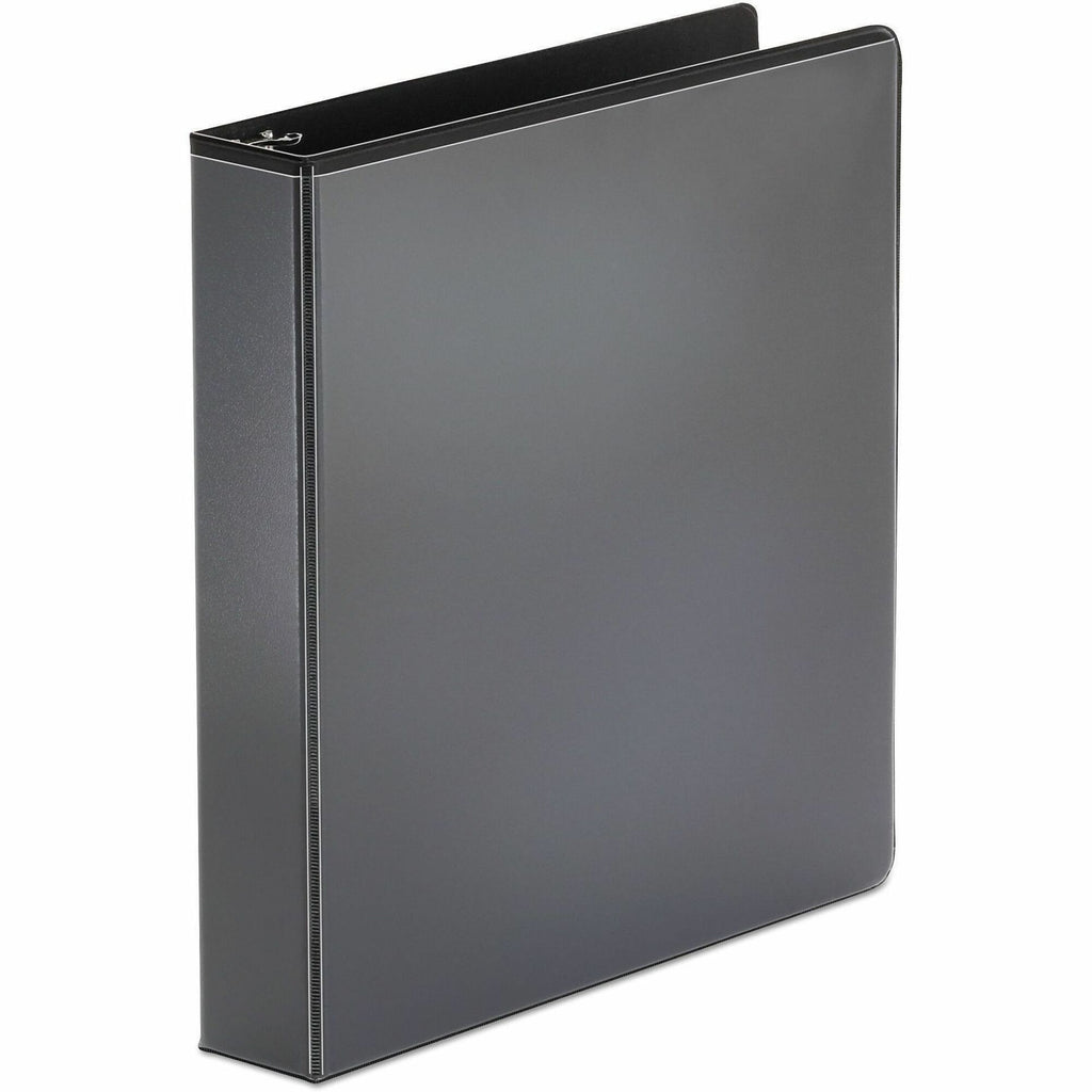 Economy Round Ring View Binder, 3 Rings, 1.5" Capacity, 11 x 8.5, Black