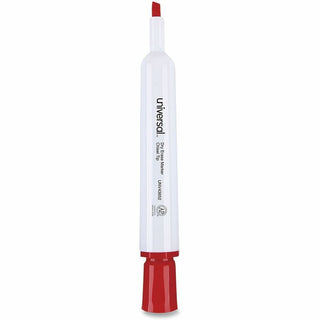 Dry Erase Marker, Broad Chisel Tip, Red, Dozen