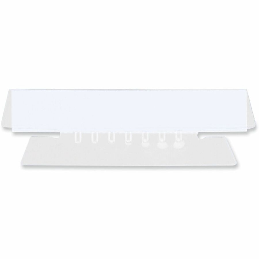 Hanging File Folder Plastic Index Tabs, 1/3-Cut, Clear, 3.7" Wide, 25/Pack