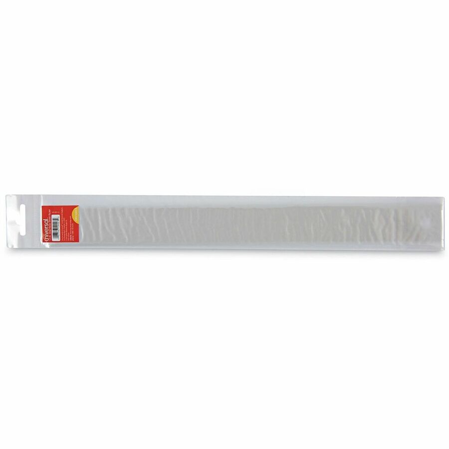 Stainless Steel Ruler with Cork Back and Hanging Hole, Standard/Metric, 12" Long