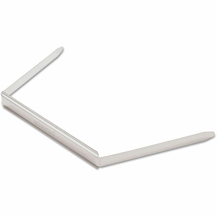 Two-Piece Two-Prong Paper Fastener Bases, 2" Capacity, 2.75" Center to Center, Silver, 100/Box