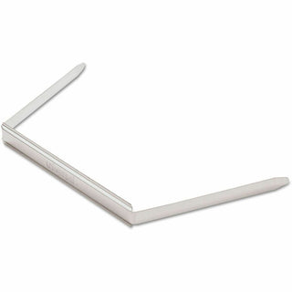 Two-Piece Two-Prong Paper Fastener Bases, 2" Capacity, 2.75" Center to Center, Silver, 100/Box