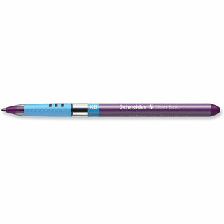 Slider Basic Ballpoint Pen, Stick, Extra-Bold 1.4 mm, Violet Ink, Violet Barrel, 10/Box