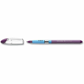 Slider Basic Ballpoint Pen, Stick, Extra-Bold 1.4 mm, Violet Ink, Violet Barrel, 10/Box