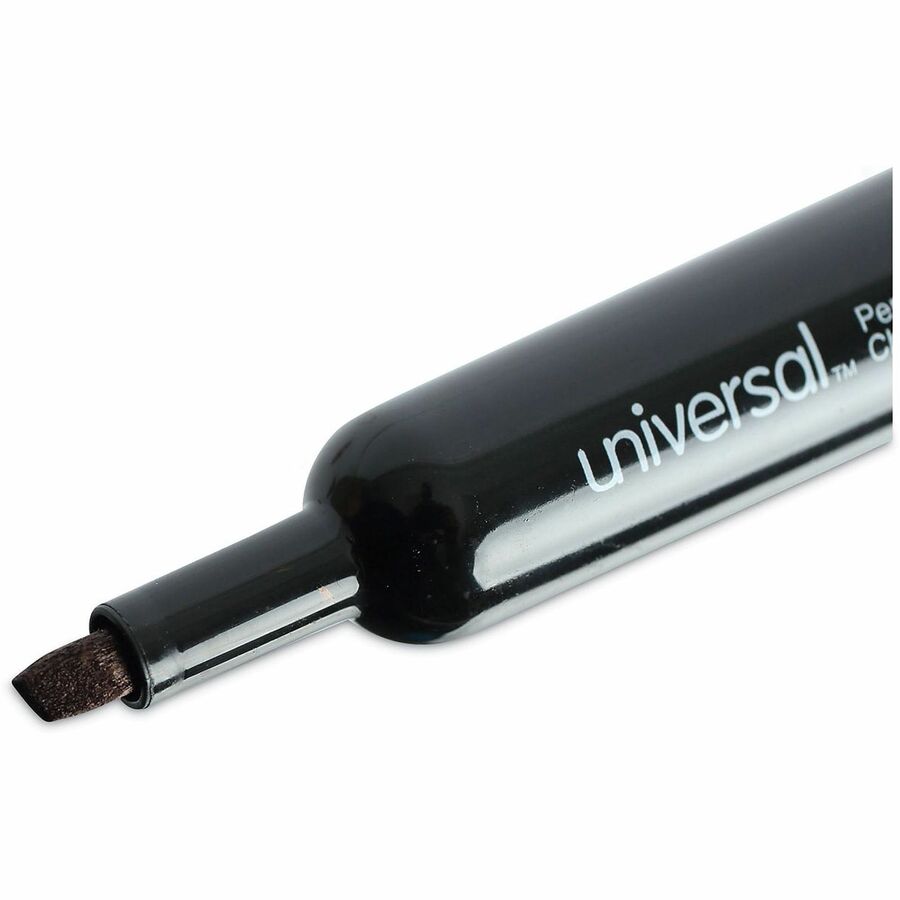 Chisel Tip Permanent Marker, Broad Chisel Tip, Black, Dozen