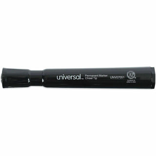 Chisel Tip Permanent Marker, Broad Chisel Tip, Black, Dozen