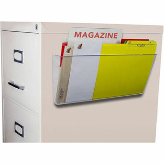 Unbreakable Magnetic Wall File, Legal/Letter Size, 16" x 4" x 7", Clear