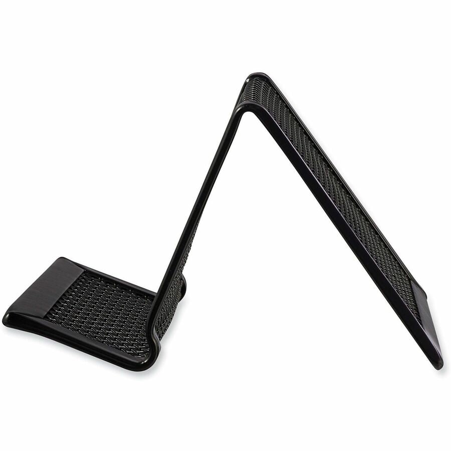 Mesh Metal Business Card Holder, Holds 50 2.25 x 4 Cards, 3.78 x 3.38 x 2.13, Black