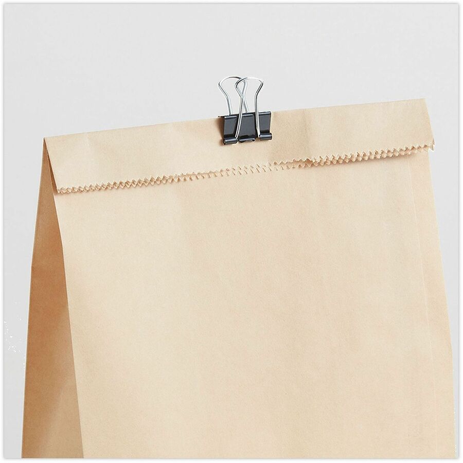 Binder Clips, Small, Black/Silver, 12/Box