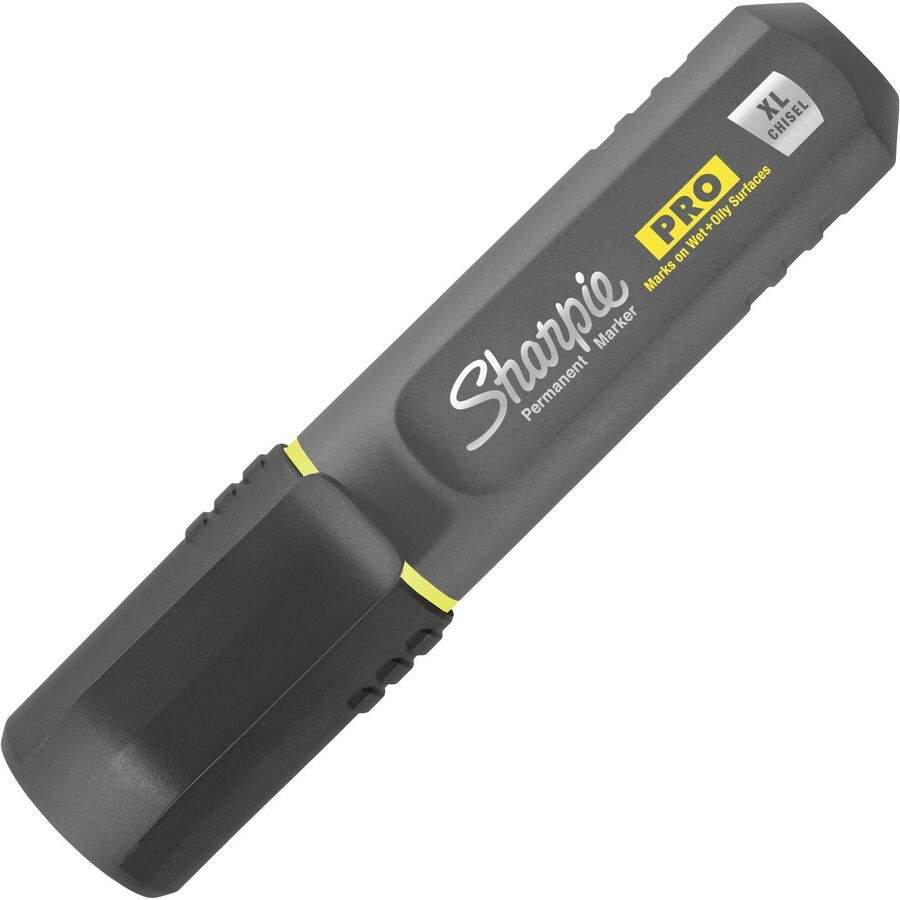 Sharpie PRO Permanent Markers - Broad, Medium, Fine Marker Point - Chisel Marker Point Style - Black - 1 Pack