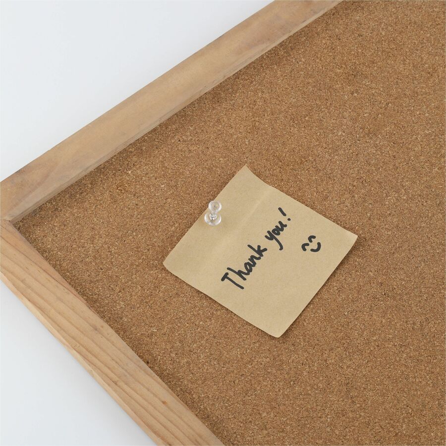 business-source-1-2-head-pushpins-050-head-for-notes-photo-corkboard-bulletin-board-fabric-panel-600-pack-clear_bsn81004 - 2