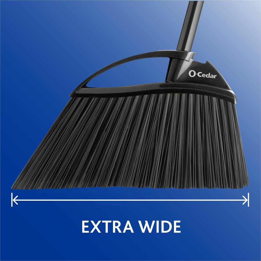 O-Cedar PowerCorner Outdoor Broom - 1 Each - Black, Gray