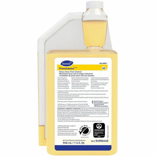 Diversey Prominence Heavy Duty Floor Cleaner - Concentrate - 32 fl oz (1 quart) - Citrus Scent - 6 / Carton - Heavy Duty, Film-free, Rinse-free, pH Neutral, Dilutable - Yellow