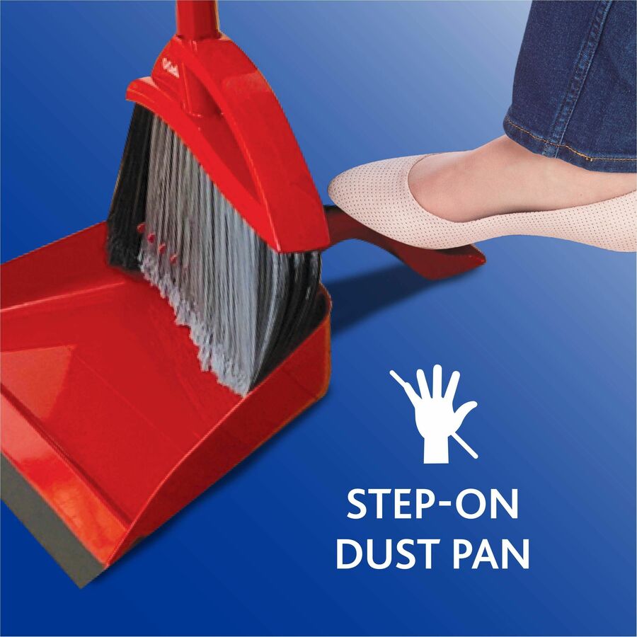 O-Cedar PowerCorner Pet Pro Broom - Red, Black, Gray - 1 Each