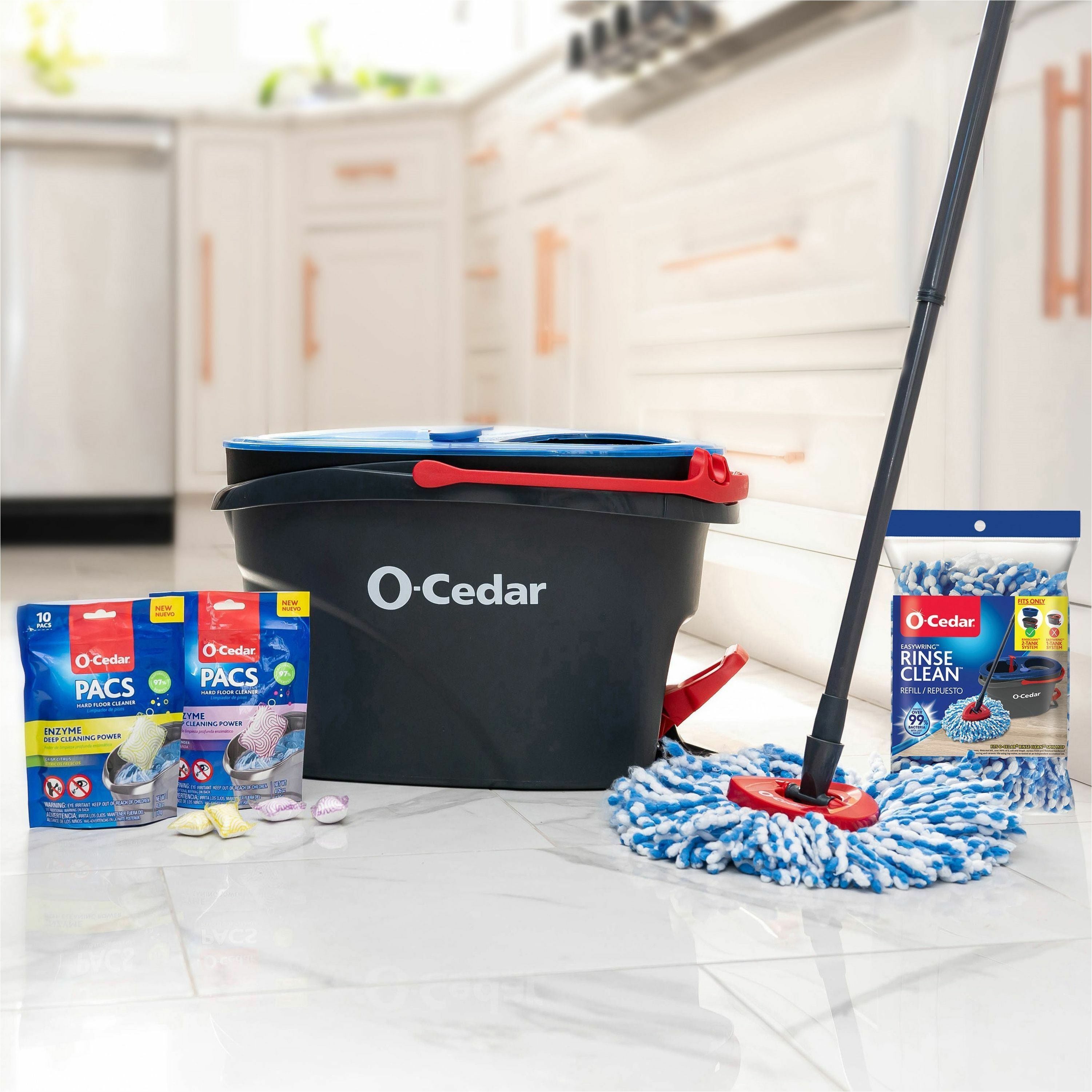 O-Cedar EasyWring Rinse Clean Mop Refill - MicroFiber - Multi - 2 / Pack - 2