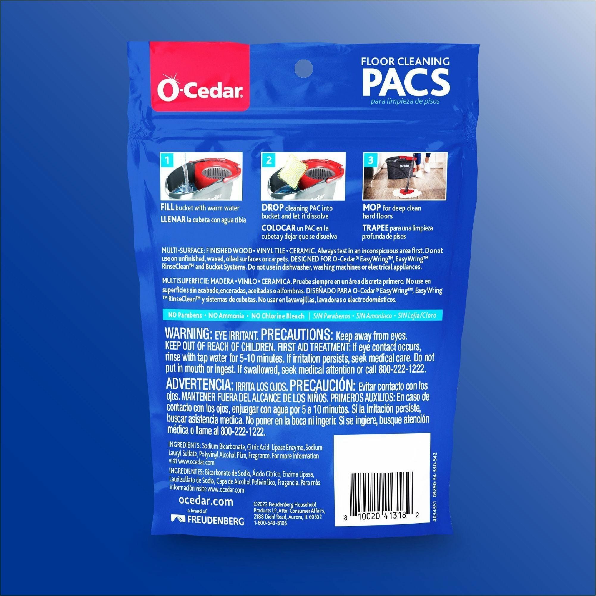 o-cedar-pacs-hard-floor-cleaner-concentrate-crisp-citrus-scent-10-pack-streak-free-chemical-free-ammonia-free-bleach-free-paraben-free-resealable-multi_fhp172400 - 5