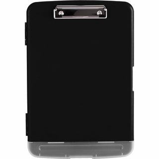 Business Source Storage Clipboard - Storage for 160 Sheet - Plastic - Black - 1 Each
