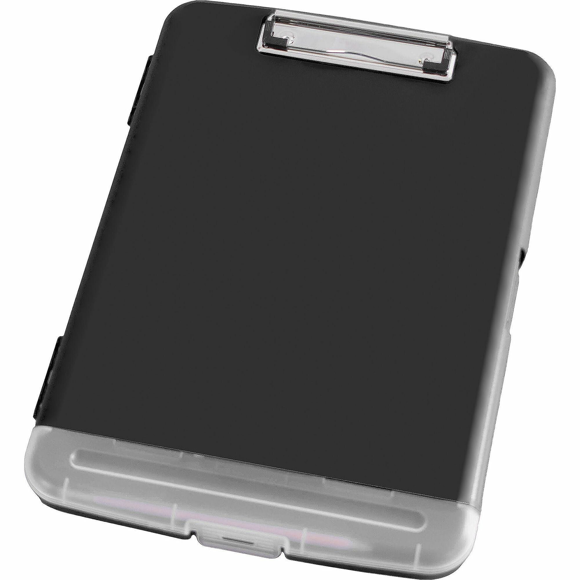 business-source-storage-clipboard-storage-for-160-sheet-plastic-black-1-each_bsn49271 - 1