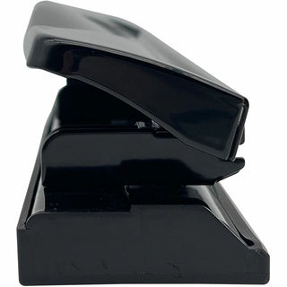 Business Source Nonadjustable 3-Hole Punch - 10 Sheet - 1/4" Punch Size - Round Shape - Black