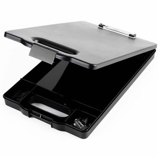 Business Source Storage Clipboard - Storage for 200 Sheet - Black - 1 Each