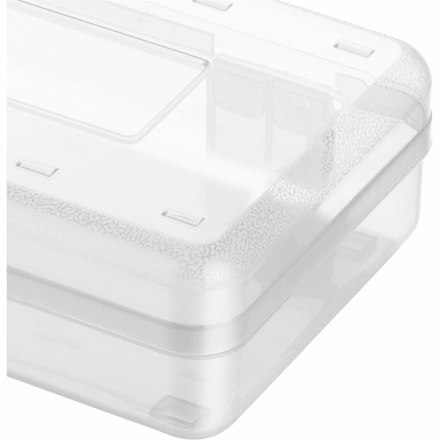 Business Source Carrying Case Pencil, Writing Utensils, Supplies - Clear - Polypropylene Body - 1 Each