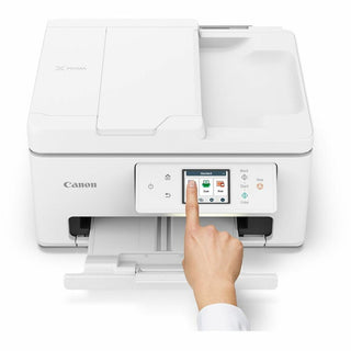 Canon PIXMA TR7820 Wireless Inkjet Multifunction Printer - Color - White - Copier/Printer/Scanner - 1200 x 1200 dpi Print - Flatbed Scanner - Wireless LAN - Canon PRINT Application, Apple AirPrint, Mopria - USB - 1 Each - For Plain Paper Print