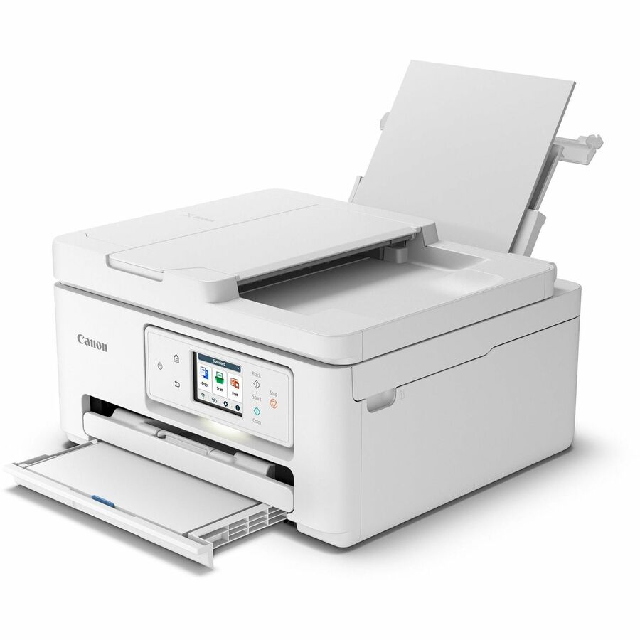 Canon PIXMA TR7820 Wireless Inkjet Multifunction Printer - Color - White - Copier/Printer/Scanner - 1200 x 1200 dpi Print - Flatbed Scanner - Wireless LAN - Canon PRINT Application, Apple AirPrint, Mopria - USB - 1 Each - For Plain Paper Print