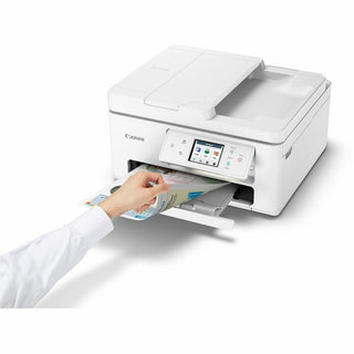 Canon PIXMA TR7820 Wireless Inkjet Multifunction Printer - Color - White - Copier/Printer/Scanner - 1200 x 1200 dpi Print - Flatbed Scanner - Wireless LAN - Canon PRINT Application, Apple AirPrint, Mopria - USB - 1 Each - For Plain Paper Print