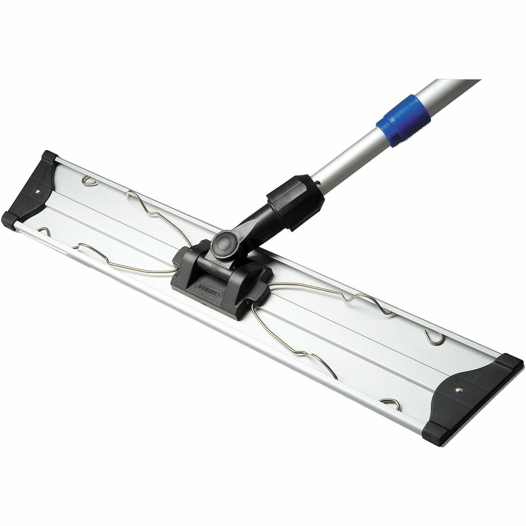 Vileda Professional Hook-and-Loop Flat Mop Frame - Hook & Loop Strip, Lightweight, Ergonomic, 360deg Swivel - Multi - Aluminum - 1 Each