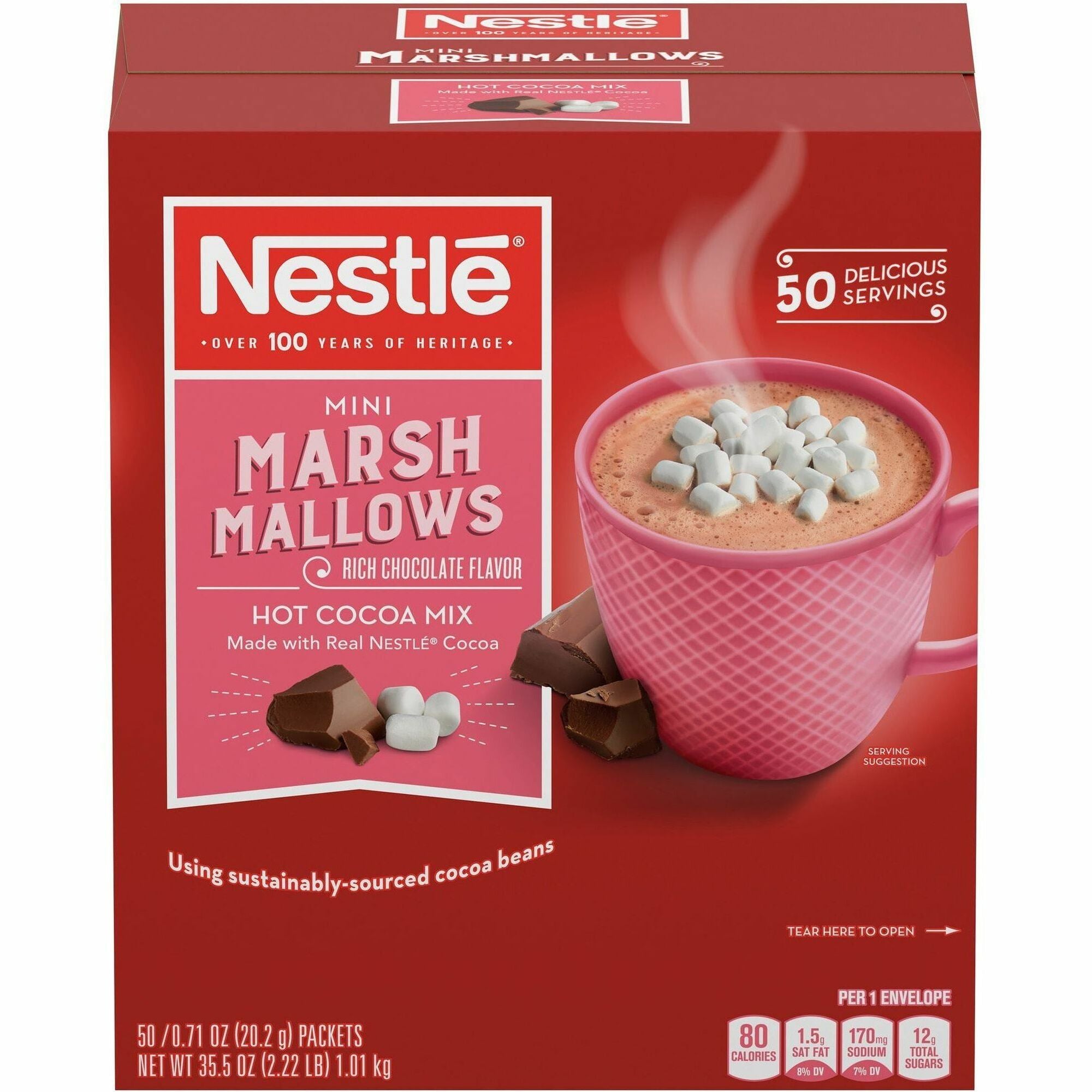 nestle-rich-chocolate-hot-cocoa-mix-w-marshmallows-1136-oz-50-box_nes21973 - 1