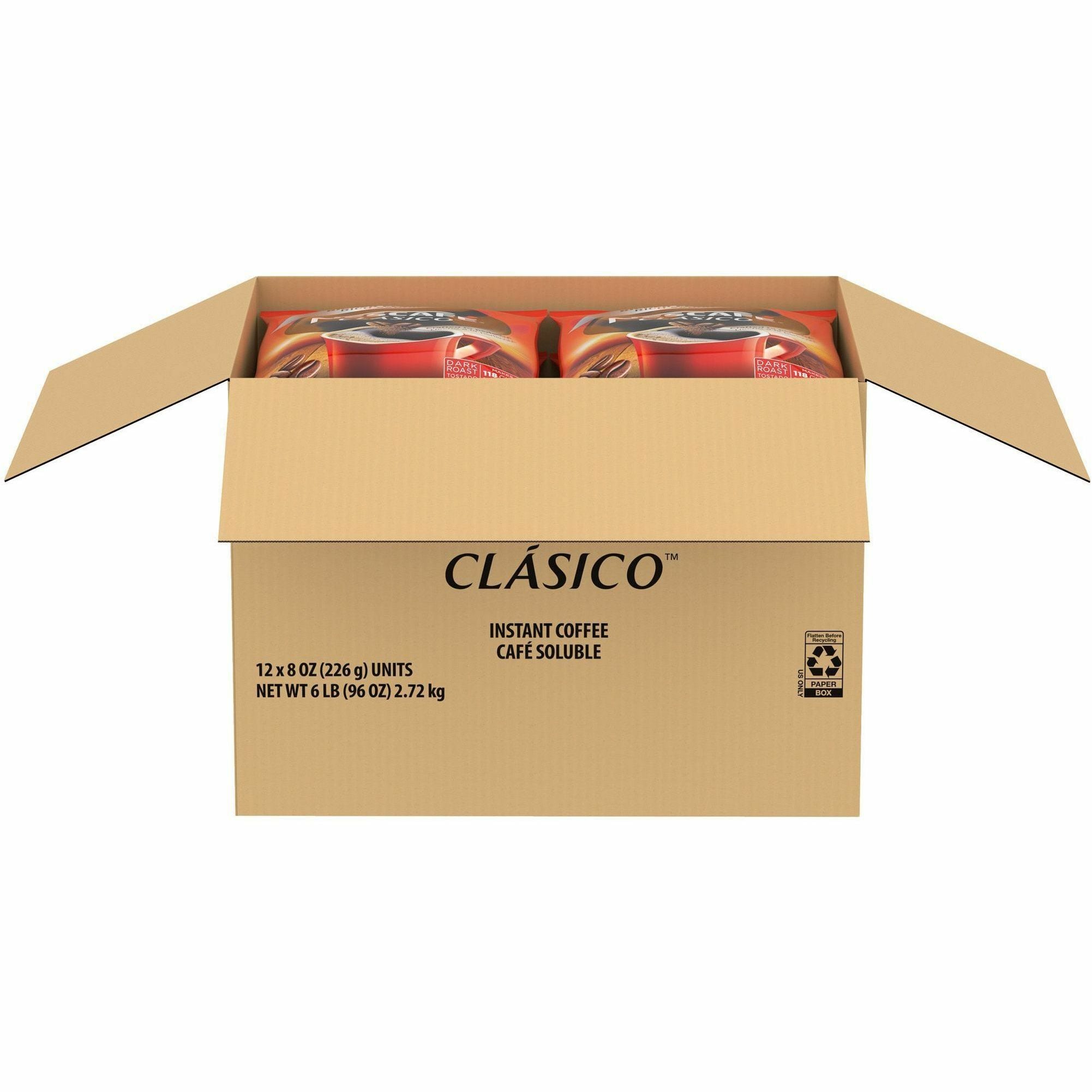 nescafe-clasico-dark-roast-instant-coffee-dark-128-oz-12-carton_nes70948 - 6