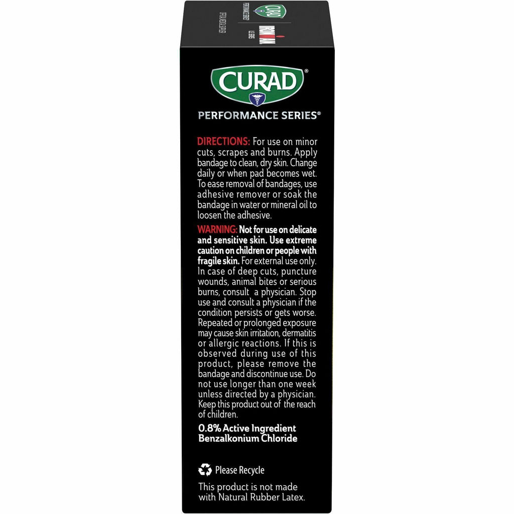 Curad Strip Antibacterial Ironman Bandages - 1" x 3.25" - 1Box - Assorted - Fabric - 5
