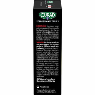 Curad Strip Antibacterial Ironman Bandages - 1" x 3.25" - 1Box - Assorted - Fabric - 5