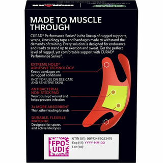 Curad Finger/Knuckle Antibacterial Bandage - Assorted Sizes - 1Box - Assorted - Fabric