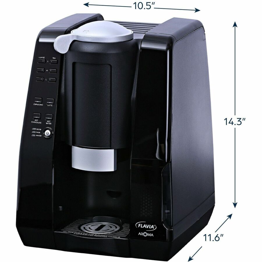 Flavia Aroma Coffee Maker - 1440 W - 2.53 quart - 1 Cup(s) - Single-serve - Black - 6