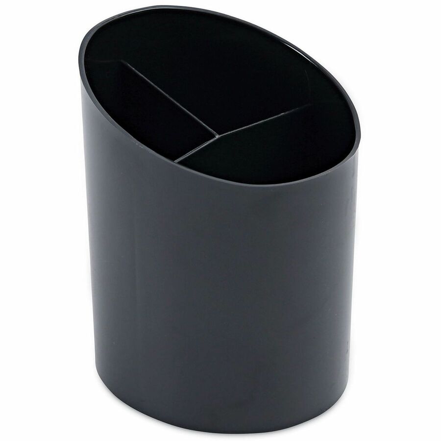 Recycled Big Pencil Cup, Plastic, 4.38" Diameter x 5.63"h, Black