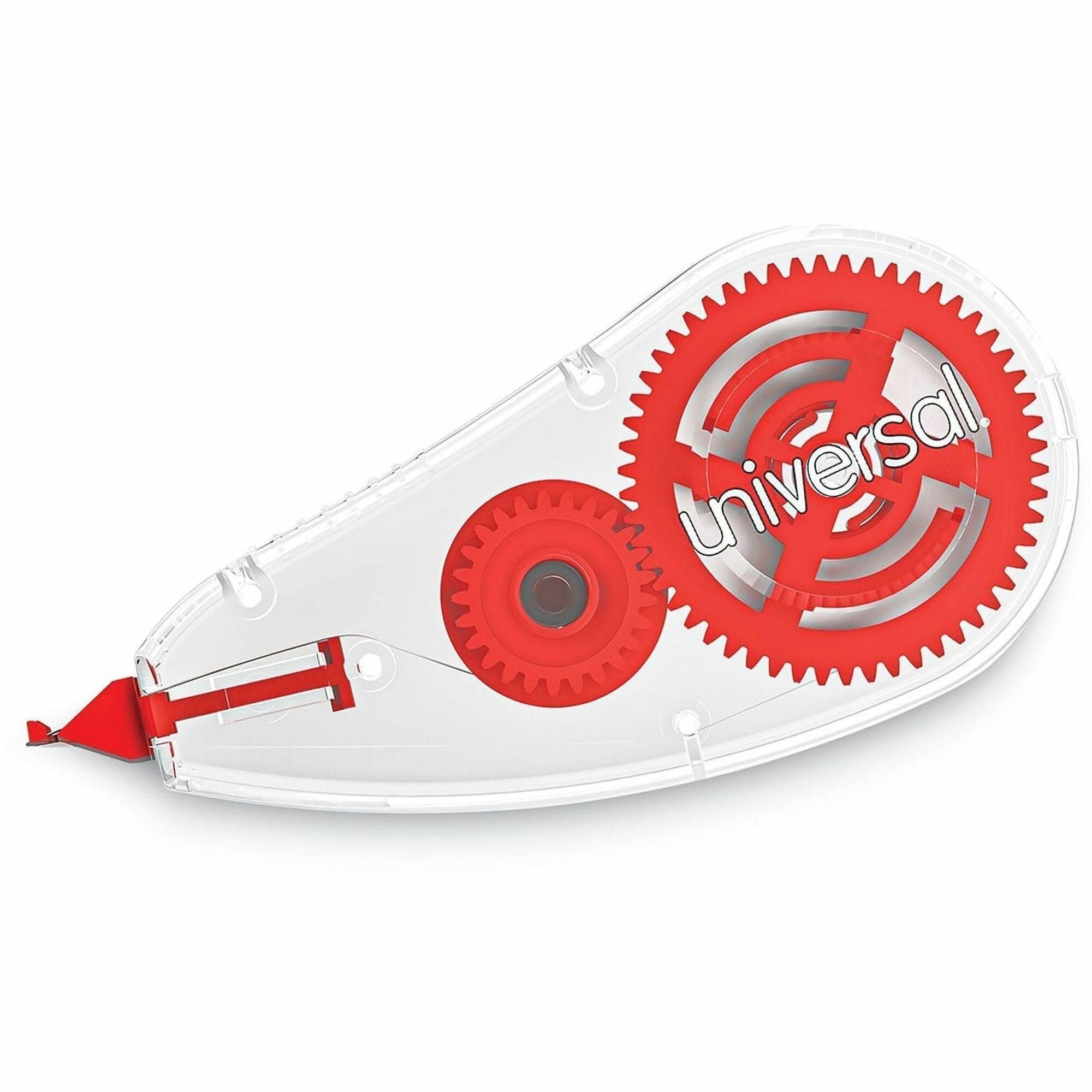 Correction Tape Dispenser, Non-Refillable, White Applicator, 0.2" x 315", 6/Pack