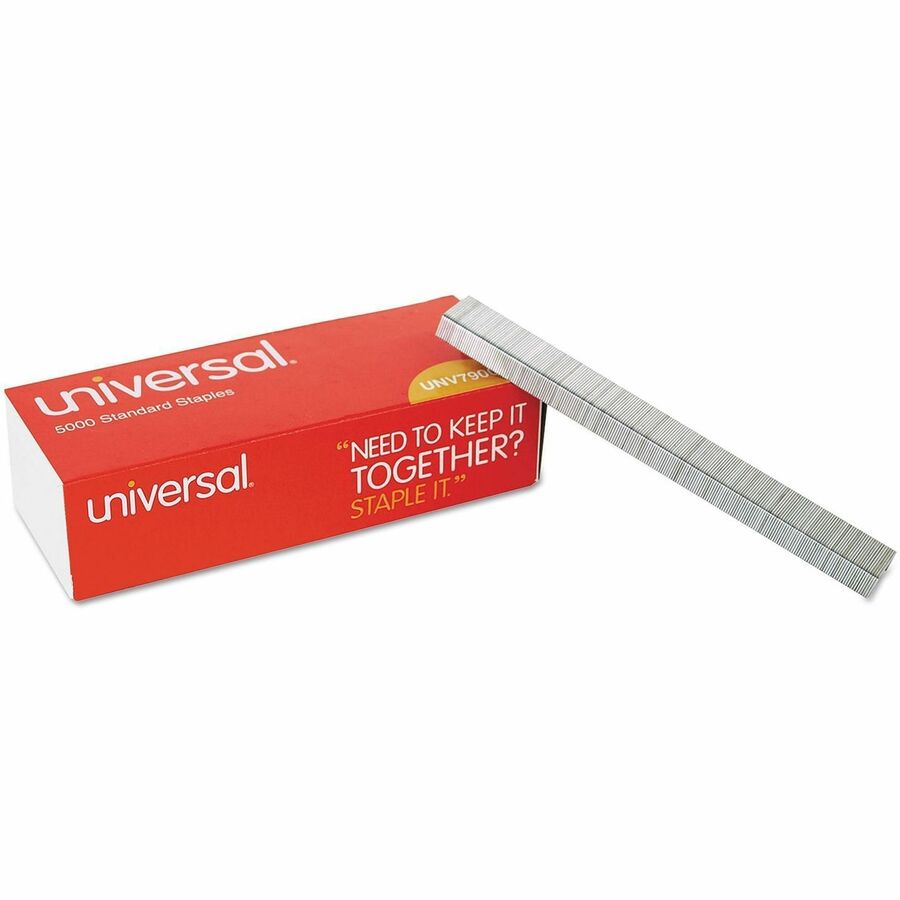 Standard Chisel Point Staples, 0.25" Leg, 0.5" Crown, Steel, 5,000/Box