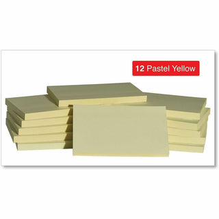 Self-Stick Note Pad Value Pack, 3" x 5", Yellow, 100 Sheets/Pad, 18 Pads/Pack