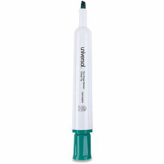 Dry Erase Marker, Broad Chisel Tip, Green, Dozen