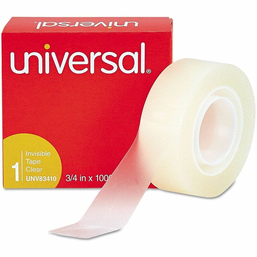Invisible Tape, 1" Core, 0.75" x 83.33 ft, Clear, 6/Pack