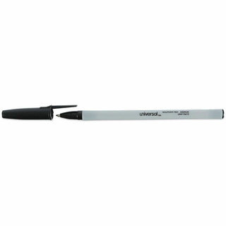Ballpoint Pen Value Pack, Stick, Medium 1 mm, Black Ink, Gray/Black Barrel, 60/Pack