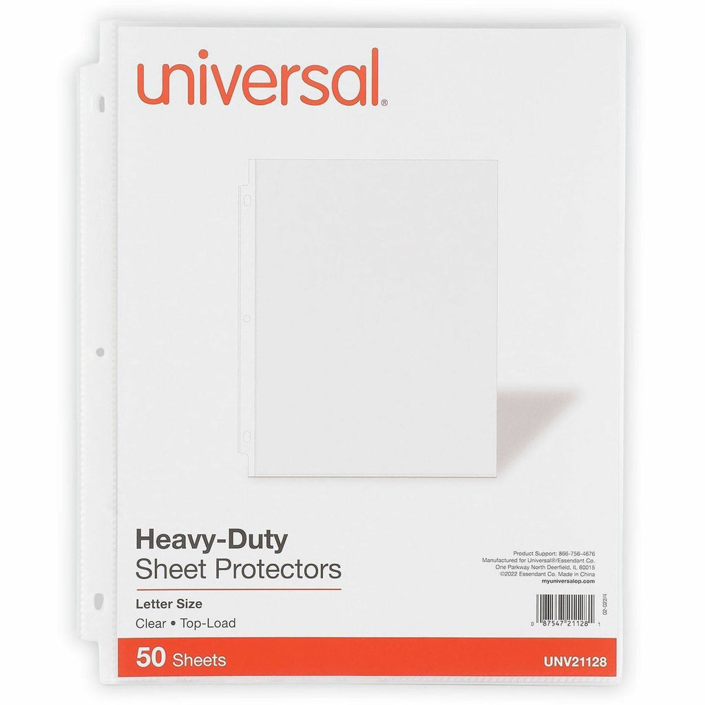 Top-Load Poly Sheet Protectors, Heavy Gauge, Clear, 50/Pack