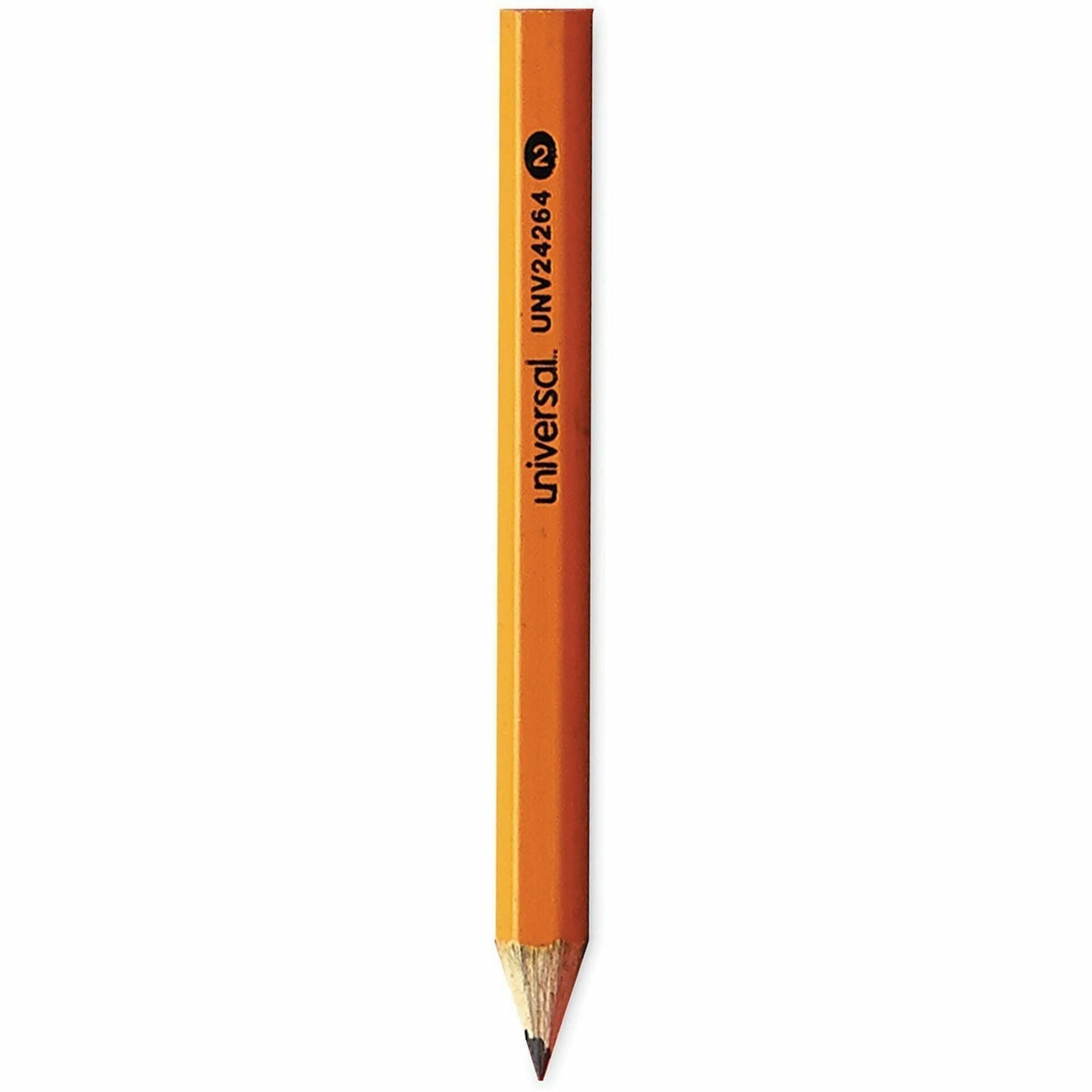 Golf and Pew Pencil, HB (#2), Black Lead, Yellow Barrel, 144/Box