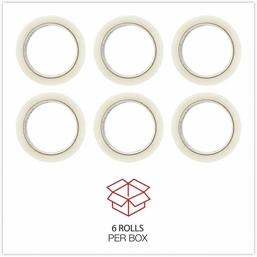 General-Purpose Box Sealing Tape, 3" Core, 1.88" x 60 yds, Clear, 6/Pack
