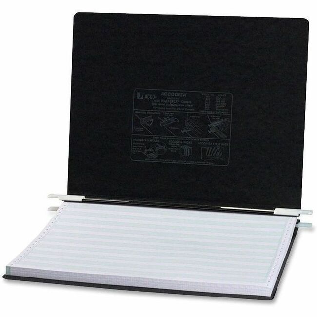 PRESSTEX Covers with Storage Hooks, 2 Posts, 6" Capacity, 14.88 x 11, Black