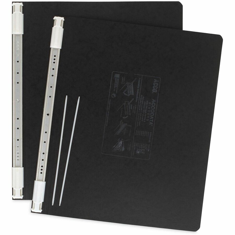 PRESSTEX Covers with Storage Hooks, 2 Posts, 6" Capacity, 14.88 x 11, Black