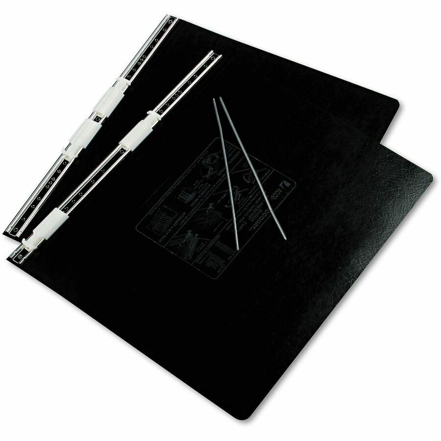 PRESSTEX Covers with Storage Hooks, 2 Posts, 6" Capacity, 14.88 x 11, Black