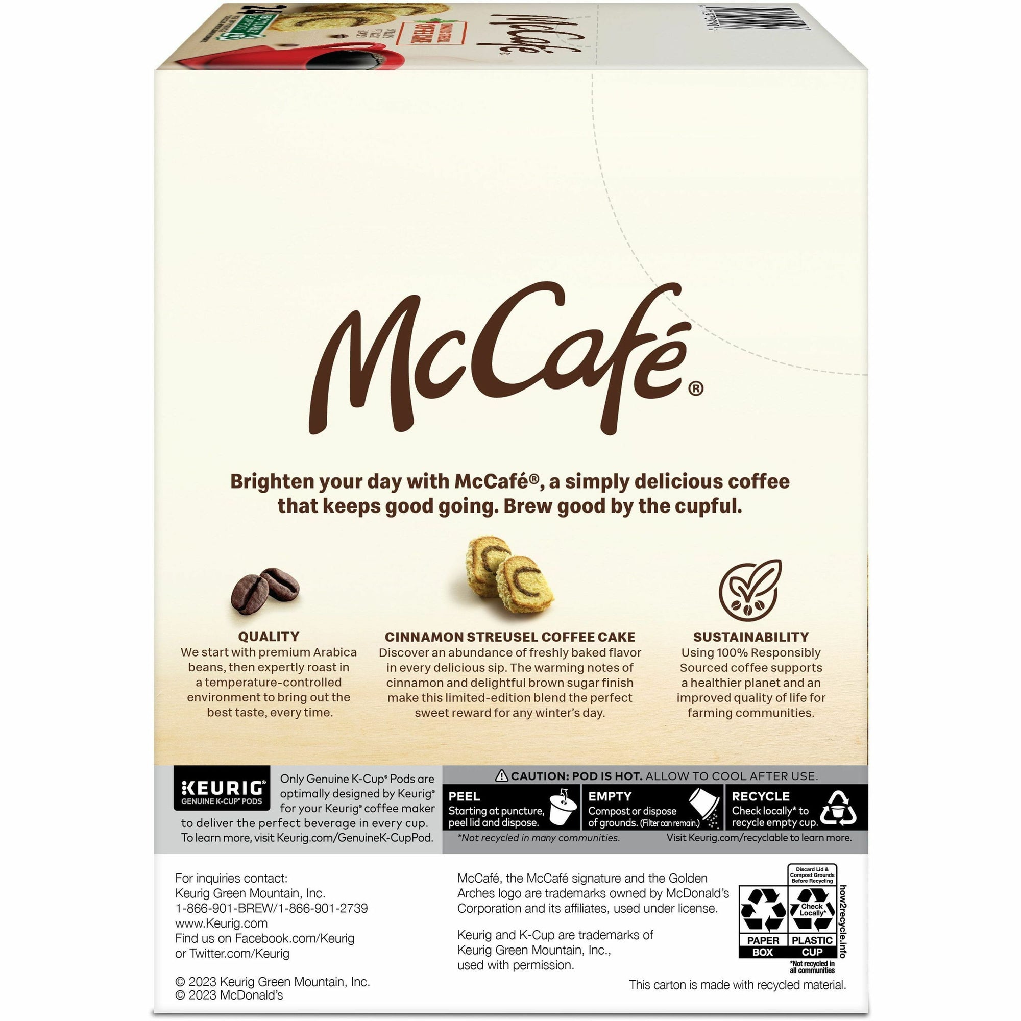 mccafe-k-cup-cinnamon-streusel-cake-coffee-compatible-with-keurig-k-cup-brewer-light-24-k-cup-24-box_gmt9190 - 3